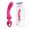 Розовый изогнутый вибромассажер Moon Vibrator - 21,1 см. фото 2 — pink-kiss