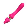 Розовый изогнутый вибромассажер Moon Vibrator - 21,1 см. фото 8 — pink-kiss