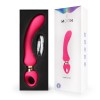 Розовый изогнутый вибромассажер Moon Vibrator - 21,1 см. фото 11 — pink-kiss