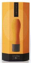 Оранжевый рифленый мини-вибратор IROHA ZEN YUZUCHA - 12,7 см. фото 4 — pink-kiss