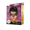 Золотистая карнавальная маска "Шератан" фото 2 — pink-kiss