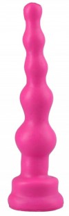 Ярко-розовый анальный стимулятор-ёлочка - 14,5 см. фото 1 — pink-kiss