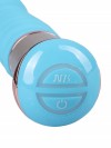 Голубой спиралевидный вибратор - 21 см. фото 2 — pink-kiss