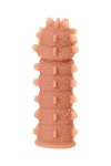 Насадка на фаллос с шипами и продолговатыми бугорками Extreme Sleeve 004 M-size - 14,7 см. фото 2 — pink-kiss