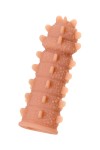 Насадка на фаллос с шипами и продолговатыми бугорками Extreme Sleeve 004 M-size - 14,7 см. фото 5 — pink-kiss