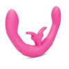 Розовый парный вибратор-кролик Together Vibes - 35,6 см. фото 1 — pink-kiss