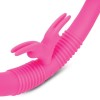 Розовый парный вибратор-кролик Together Vibes - 35,6 см. фото 4 — pink-kiss