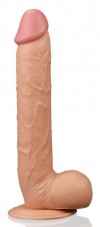 Реалистичный фаллоимитатор на присоске - 27,5 см. фото 1 — pink-kiss