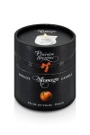Массажная свеча с ароматом персика Bougie Massage Gourmande Pêche - 80 мл. фото 2 — pink-kiss