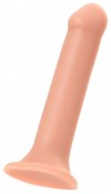 Телесный фаллос на присоске Silicone Bendable Dildo XL - 20 см. фото 1 — pink-kiss