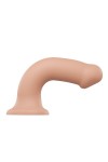 Телесный фаллос на присоске Silicone Bendable Dildo XL - 20 см. фото 6 — pink-kiss