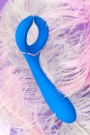 Голубой многофункциональный вибратор Whally - 18,5 см. фото 10 — pink-kiss