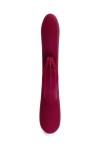 Бордовый вибратор-кролик Sangra - 20,5 см. фото 4 — pink-kiss
