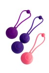 Набор из 3 вагинальных шариков BLOOM разного цвета фото 2 — pink-kiss