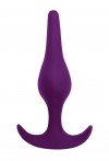 Фиолетовая анальная пробка Smooth - 12,5 см. фото 1 — pink-kiss