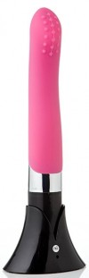 Розовый вибромассажер PEARL - 20,5 см. фото 1 — pink-kiss