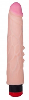 Вибратор-реалистик ART-Style №5 с венками и пупырышками - 23,5 см. фото 1 — pink-kiss