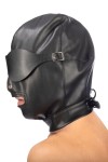 Маска-шлем с отверстием для рта и съемными шорами фото 4 — pink-kiss
