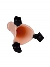 Пустотелый реалистичный фаллопротез на ремешках с заклепками - 17 см. фото 4 — pink-kiss