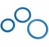Набор из 3 синих эрекционных колец MENZSTUFF COMPLETE SET OF COCKRINGS фото 1 — pink-kiss