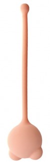 Бежевый вагинальный шарик Omicron фото 1 — pink-kiss
