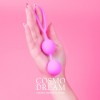 Розовые силиконовые вагинальные шарики с петлей - 17 см. фото 3 — pink-kiss