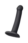 Черный фаллос на присоске Silicone Bendable Dildo S - 17 см. фото 2 — pink-kiss