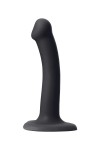 Черный фаллос на присоске Silicone Bendable Dildo S - 17 см. фото 4 — pink-kiss