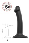 Черный фаллос на присоске Silicone Bendable Dildo S - 17 см. фото 9 — pink-kiss