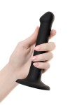 Черный фаллос на присоске Silicone Bendable Dildo S - 17 см. фото 12 — pink-kiss