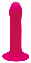Ярко-розовый вибратор Hitsens 2 - 17,2 см. фото 1 — pink-kiss