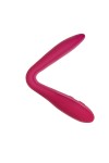 Бордовый многофункциональный вибратор Caberna фото 7 — pink-kiss