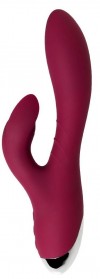 Бордовый вибратор-кролик Mion - 22 см. фото 1 — pink-kiss