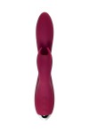 Бордовый вибратор-кролик Mion - 22 см. фото 4 — pink-kiss