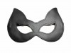 Черная лаковая маска с ушками из эко-кожи фото 2 — pink-kiss