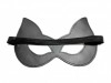 Черная лаковая маска с ушками из эко-кожи фото 3 — pink-kiss