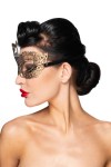 Золотистая карнавальная маска "Этамин" фото 3 — pink-kiss
