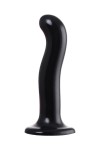 Черный стимулятор для пар P&G-Spot Dildo Size M - 18 см. фото 4 — pink-kiss