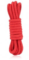 Красная хлопковая веревка для связывания - 3 м. фото 1 — pink-kiss
