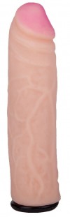 Черный пояс-трусики с двумя насадками "Экзотик-Linda" - 15,5 и 10,5 см. фото 1 — pink-kiss