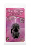 Чёрные вагинальные шарики на мягкой сцепке GOOD VIBES PERFECT BALLS фото 2 — pink-kiss