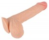 Телесный фаллоимитатор с подвижной кожей - 18,7 см. фото 5 — pink-kiss