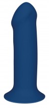 Синий фаллоимитатор двойной плотности Hitsens 1 - 17,7 см. фото 1 — pink-kiss