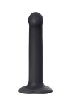 Черный фаллос на присоске Silicone Bendable Dildo M - 18 см. фото 3 — pink-kiss