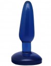 Синяя гелевая анальная пробка - 16 см. фото 1 — pink-kiss
