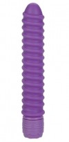 Фиолетовый спиральный вибратор Sorority Screw - 12,75 см. фото 1 — pink-kiss