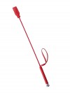 Красный стек с кожаной ручкой - 70 см. фото 1 — pink-kiss