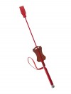 Красный стек с кожаной ручкой - 70 см. фото 2 — pink-kiss