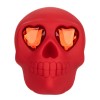 Красный вибромассажер в форме черепа Bone Head Handheld Massager фото 7 — pink-kiss