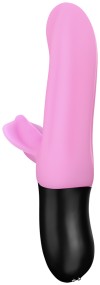 Нежно-розовый пульсатор с клиторальным лепестком Bi Stronic Fusion - 21,5 см. фото 2 — pink-kiss